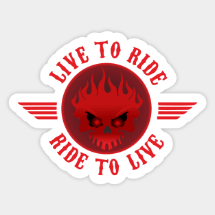 Live to Ride Sticker